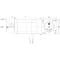 110V 60Hz 72rpm Synchronous motor 55mm 70mm 90mm 110mm 130mm 150mm